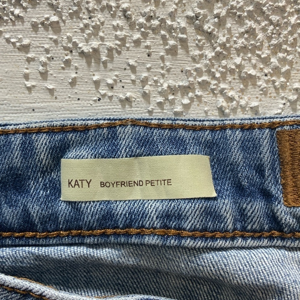 Kut from the Kloth Light Blue Ripped Boyfriend Jeans - Picture 3 of 12